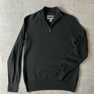 Merino wool quarter-zip sweater